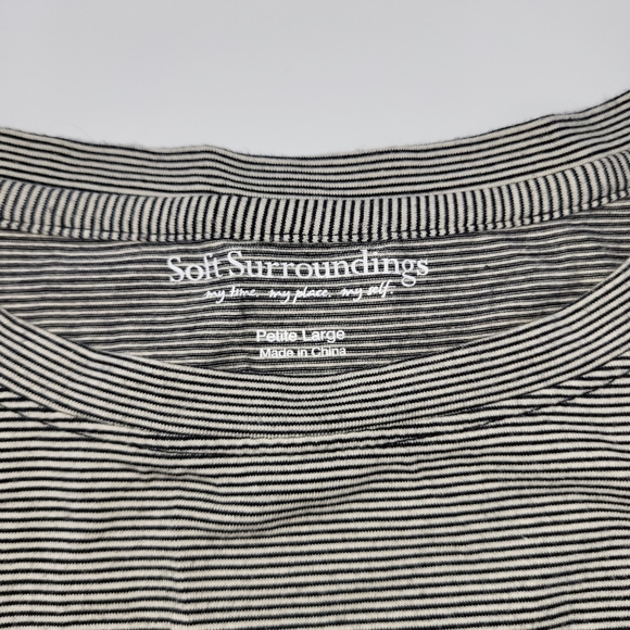 Soft Surroundings Ruffle Striped Tunic - Picture 3 of 6